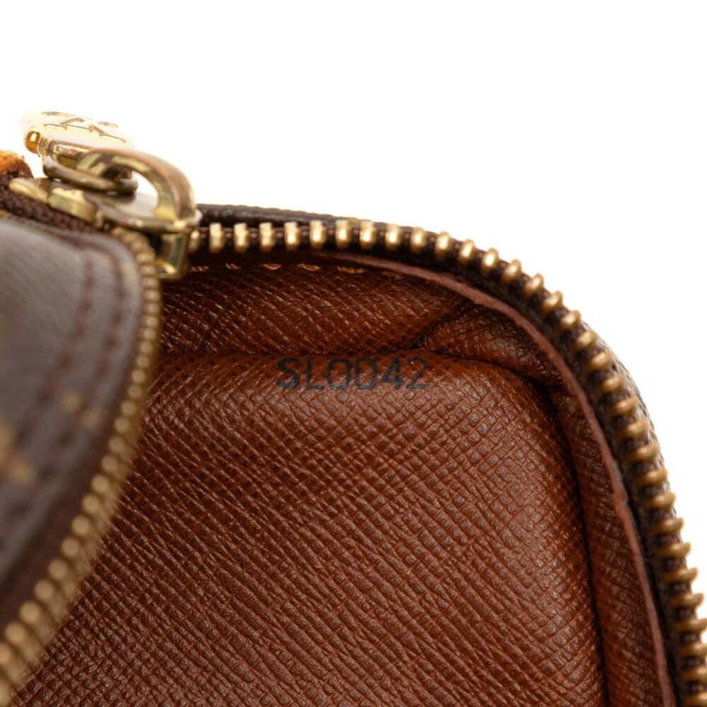 LOUIS VUITTON Authentic Brown Monogram Leather Pochette Shoulder Bag - Picture 8 of 8